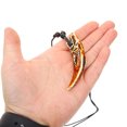 thumbnail image 2 of 2Pcs Necklace Chain Shark Tooth Shaped Resin for Men 14In, 2 of 8