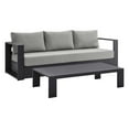thumbnail image 2 of Modway Tahoe Outdoor Patio Powder-Coated Aluminum 2-Piece Set in Gray Gray, 2 of 10