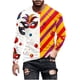 thumbnail image 2 of Ceisia Men's All-Over Mardi Gras Print T-Shirt | Slim Long-Sleeve Crewneck Winter Festive Top Gift, 2 of 5