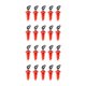 thumbnail image 1 of Tornillos de señuelo de 20x de 20x Reemplazo de gancos de conexión de conexión giros tornillos de tornillo de tornillo de Swivels Tackle de Rojo, 1 of 8