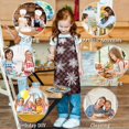 thumbnail image 6 of Red and Black Checkered Christmas Snowflake Pattern Kids Aprons for Girls and Boys,Adjustable Neck Strap Toddler Aprons for Kids Cooking Baking, 6 of 7