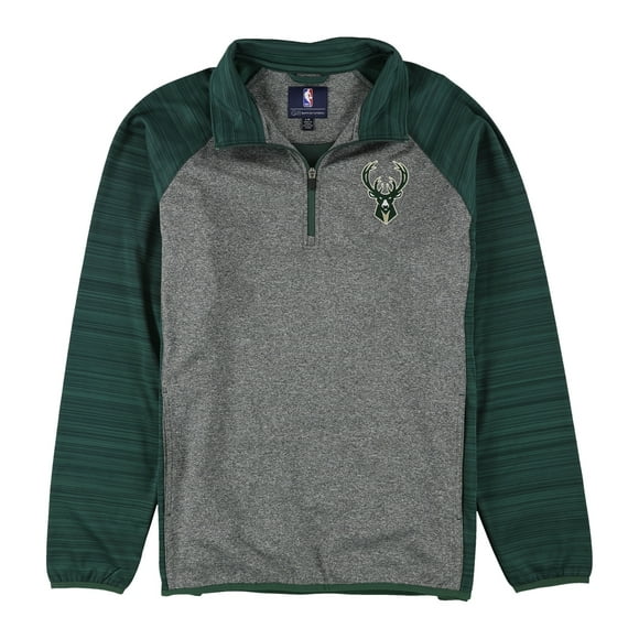 G-III Sports Mens Milwaukee Bucks Jacket, Grey, Large