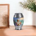thumbnail image 7 of JAGASY Cat Mini Cremation Urn for Ashes Adult Male, Blue Small Keepsake Urns for Human Ashes, Ocean Beach Water & Butterfly Crabs Decorative Urns for Companion, Memorial Urn for Mom & Dad, (3 Inch), 7 of 7