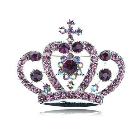 Princess Pie - Alilang Amethyst Purple Colored Crystal Rhinestone Royal Princess Queen Crown...