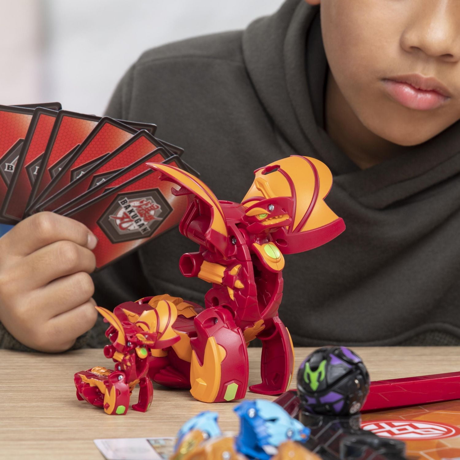 Bakugan Deka, Fused Pegatrix x Gillator, Jumbo Collectible Transforming Figure, for Kids Aged 6 and up
