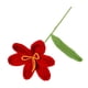 thumbnail image 1 of Tulipán de ganchillo con tallo y hoja, adorno floral de hilo para tejer a mano, regalo para el Día de la Madre, cumpleaños y Navidad., 1 of 8