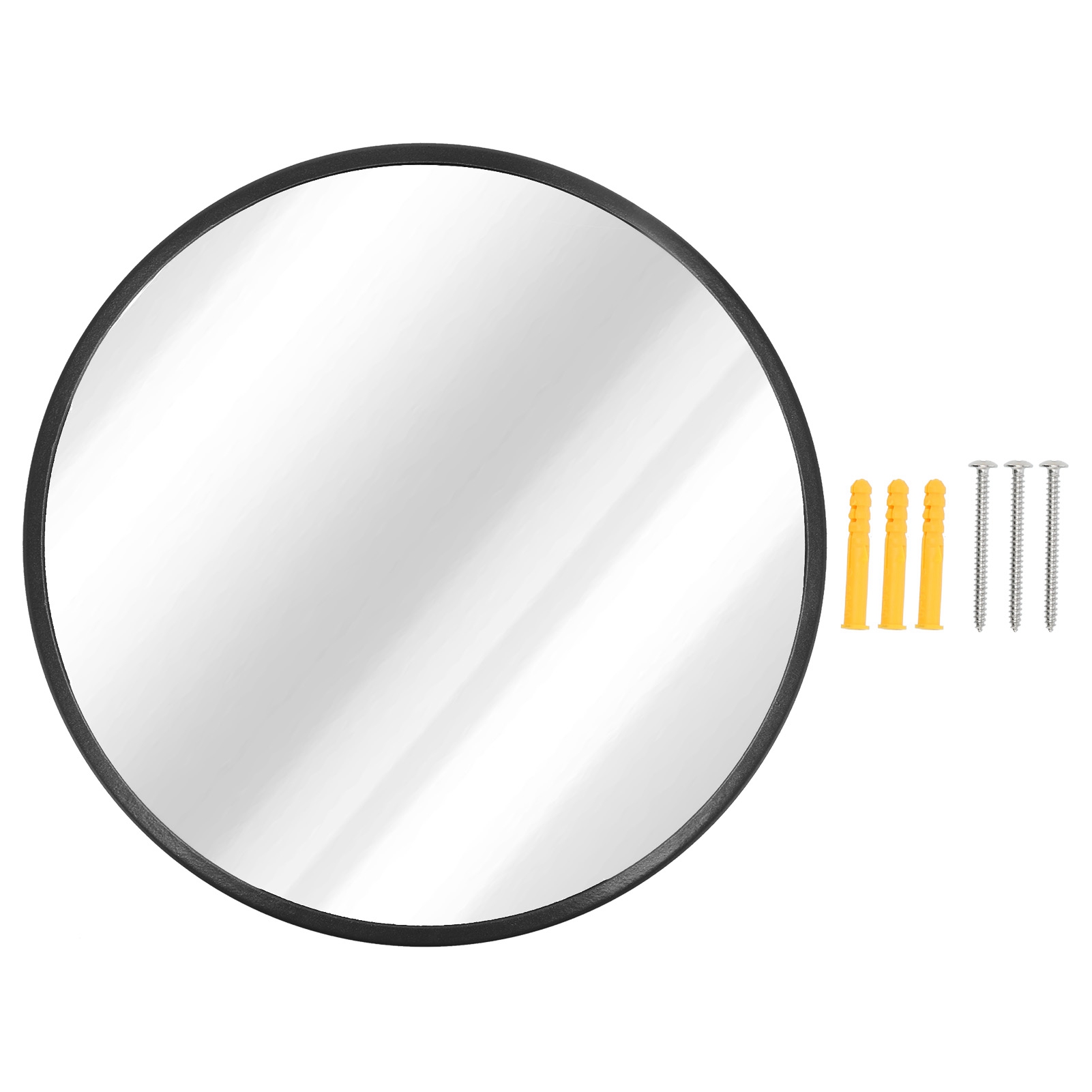 Haofy Wall Mirror,Round Mirror,Wall‑Mounted Mirror Wrought Iron Makeup Round Mirror Bathroom