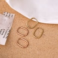 thumbnail image 1 of Boucle d'Oreille Carrée Cercle Simple et Petite, Boucles d'Oreilles Rétro Tendance pour Femme, Ensemble de 2 Paires, 1 of 4