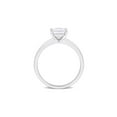 thumbnail image 4 of 7/8 Carat (Ctw) Lab-Created Square-Cut Moissanite Engagement Ring in Sterling Silver for Women, 4 of 6