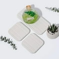 thumbnail image 7 of Jimin 3PCS Water Absorbing Stone Tray for Sink, Diatomaceous Earth Stone Drying Tray, Fast Drying Stone Soap Tray & Toothbrush Holders for Bathroom Counter, 1 × Stone Tray, 2 × Stone Coasters, 7 of 7
