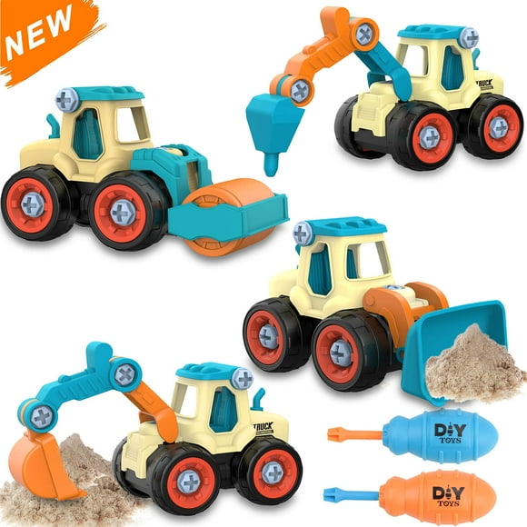 Toddler Boy Toys Age 3-4,Kids Toys for 3 Year Old Boy Birthday Gift,STEM Educational Sandbox Take Apart Construction Toys Truck,Outdoor Sand Toys for 2 3 4 Year Old Boy Toys