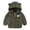 Green, variant on Staki Baby Girls Coats Toddlers Puffer Jacket Bear Hooded Coats 3-24M(Gray,12-18 Months)
