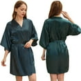 thumbnail image 6 of LYMAYTER‌ Bridal Silk Robe for Women Spa Bathrobe Bride & Bridesmaid Party Sleepwear‌ S-XXXL, 6 of 8
