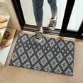 thumbnail image 2 of Boho Black and White Diamond Ethnic Pattern Door Rugs,Washable Non Slip Door Mats Indoor,Decorative Door Mats,Entry Mat Indoor for Entrance,Bedroom,Kitchen,Bathroom,16"x24", 2 of 6