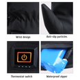 thumbnail image 3 of Kearding 1 par de guantes calefactables, calentador de manos ajustable recargable, calentador térmico portátil de cuero para exteriores para Suministros térmicos, 3 of 6