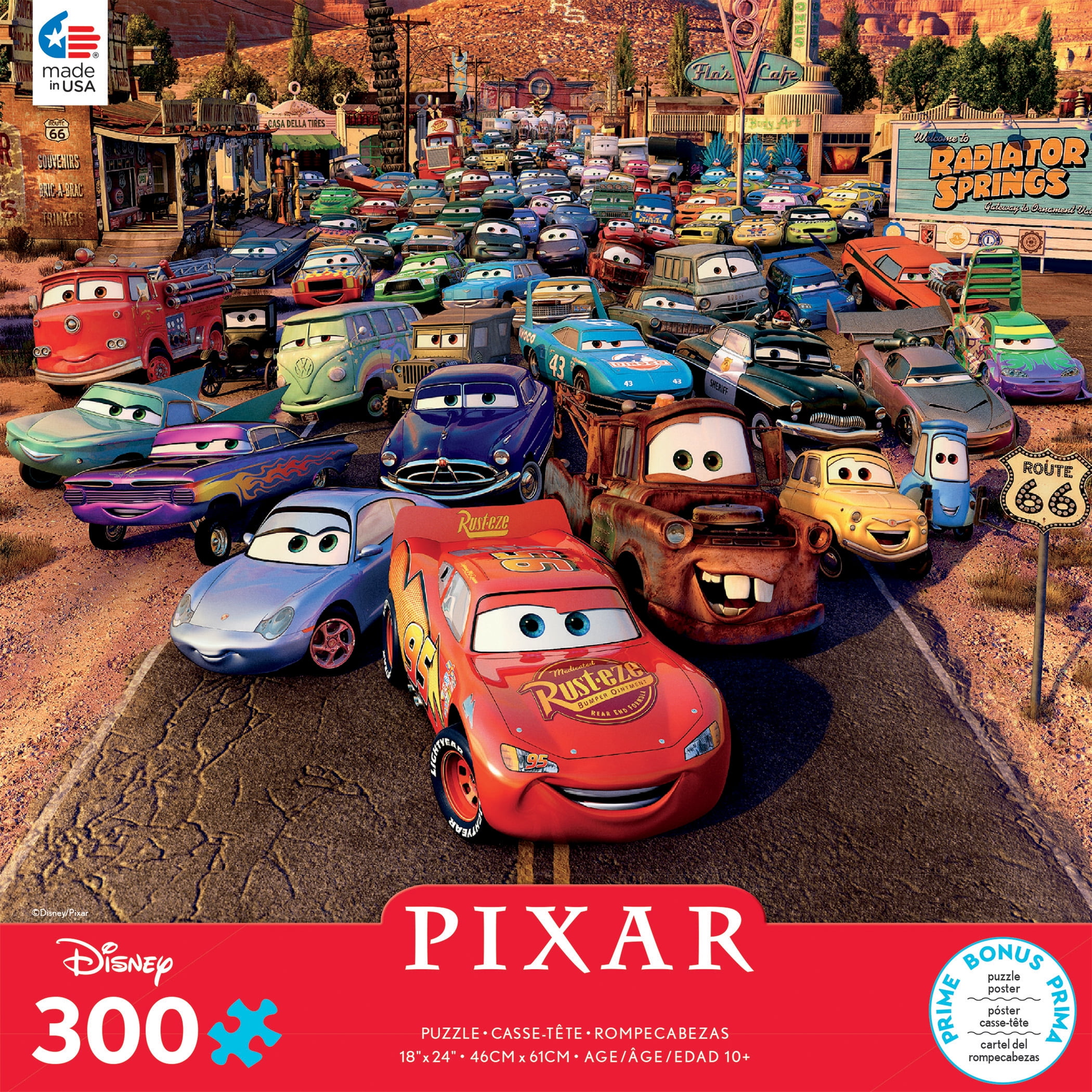 Disney Pixar Cars Lightning McQueen Puzzle 200 Piece 