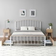 thumbnail image 2 of Metal Queen/Full Size Bed Frame with 4 Drawers, Platform Bed Frame, Mattress Foundation with Headboard Footboard, Strong Metal Slats Support, Under Bed Storage, NO Box Spring Needed, 2 of 6