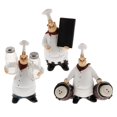 thumbnail image 1 of De 3 De Resina Para Chef, Estatua De Dibujos Animados, Manualidades De Bienvenida Para Cocina, Macarena Estatua de resina decorativa, 1 of 8