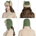 thumbnail image 3 of Muryobao Winter Hat Cold Weather Trapper Hat Outdoor Warm Windproof Ski Cap with Ear Flap Trooper Hunting Hats for Men Women Green, 3 of 7