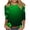 Green 7, variant on JYnXIANTI St Patricks Day Shirt Women Casual Round Neck 3/4 Sleeve Tops Comfy T Shirt Cute Graphic Tee for Saint Patricks Day