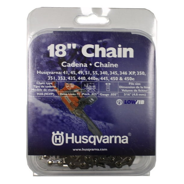 Husqvarna 18 H30 72 95vp Chainsaw Chain 325 By 050 Low Vibe Walmart Com Husqvarna 18 H30 72 95vp Chainsaw Chain 325 By 050 Low Vibe Walmart Com