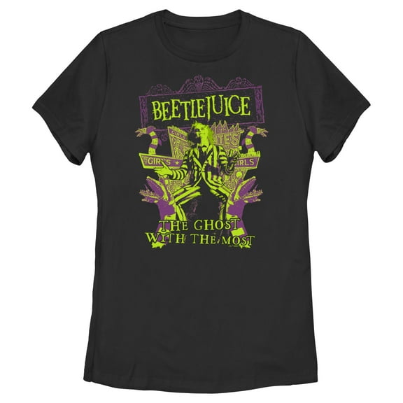 Women's Beetlejuice The Ghost With the Most  Graphic T-Shirt