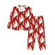 thumbnail image 1 of Balery Fire Symbols Conjunto de Pijama con Estampado para Mujer, Conjunto de Dos Piezas con Manga Larga, Ropa de Dormir Suave con Bolsillos, Pijamas Cómodos-X-Large, 1 of 7