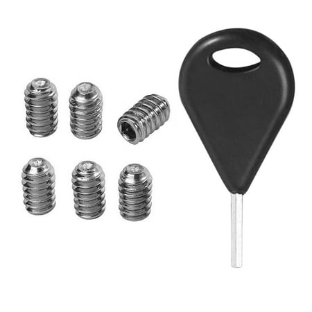 

Jocestyle Surfboard Rudder Round Cup Wrench Stainless Steel Surf Board Fin Key Wrench with 6 Screws Tool for FCS Longboard
