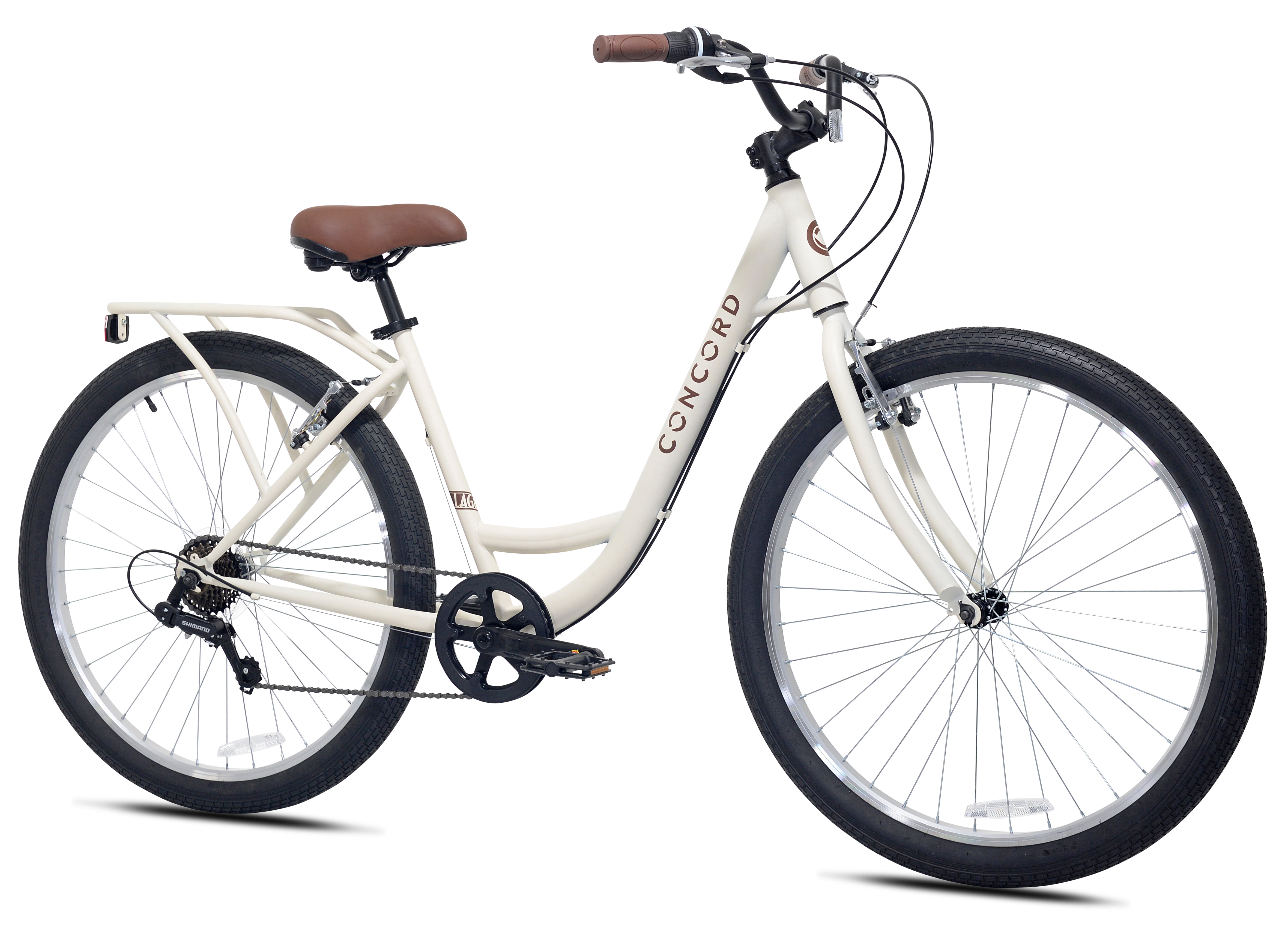 Concord 27.5" Laguna Comfort Bicycle, 27.5" Wheels, Fits Adult Riders 5'4"-6'2", Unisex, Cream