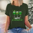 thumbnail image 2 of Midsumdr Womens Tops 2025 St. Patrick's Day Graph Printed Short Sleeves Tops Casual Spring Summer Pullover Loose Fit Blouse Tops, 2 of 6
