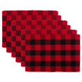 thumbnail image 1 of Design Imports CAMZ11249 Red Buffalo Check Ribbed Placemat - Set of 6, 1 of 4