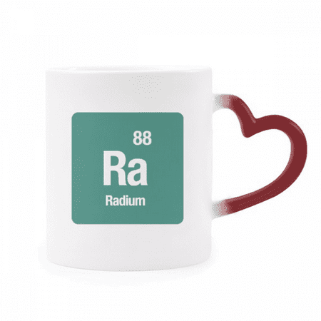

Ra Radium Checal Element Science Heat Sensitive Mug Red Color Changing Stoneware Cup