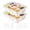 2 Pack-8 Compartments, variant on 2 Pack-8 Compartments Divided Snack Storage Container Tray