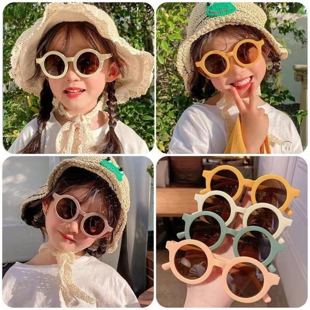 Gafas de sol para niños Gafas de sol para niños UV Moda retro Bebé Foto Show Gafas para niños