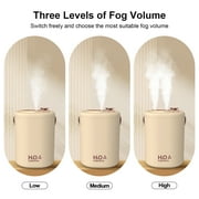 Skdwakiz 2L Humidifier for Room, 3 Gear 2 Spray Portable Cool Mist Humidifiers with Night Light, 28 dB Quiet Top-Fill Ultrasonic Diffuser for Large Room