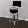 thumbnail image 2 of Trademark Gameroom Sacramento Kings Logo Bar Stool with Back Rest, 2 of 5