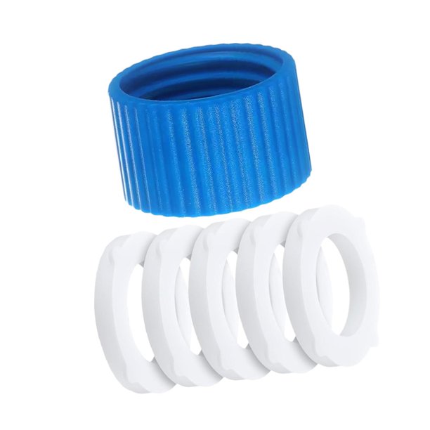 Kit de acoplamiento de agua con junta de sellado de 28 mm, fácil instalación para botellas estándar con 5 arandelas