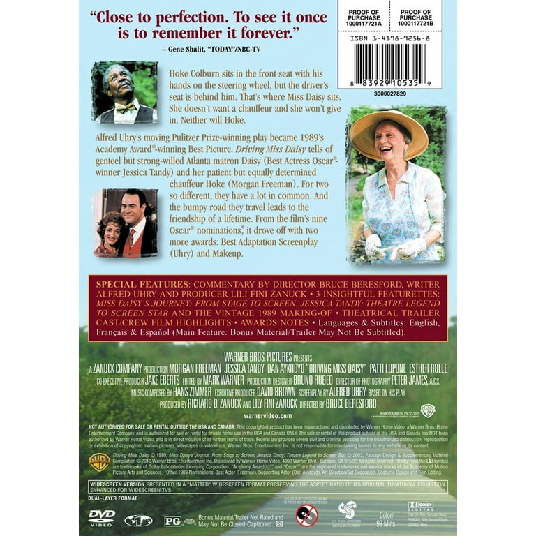 Warner Home Video: Driving Miss Daisy (DVD) - Pulitzer Prize