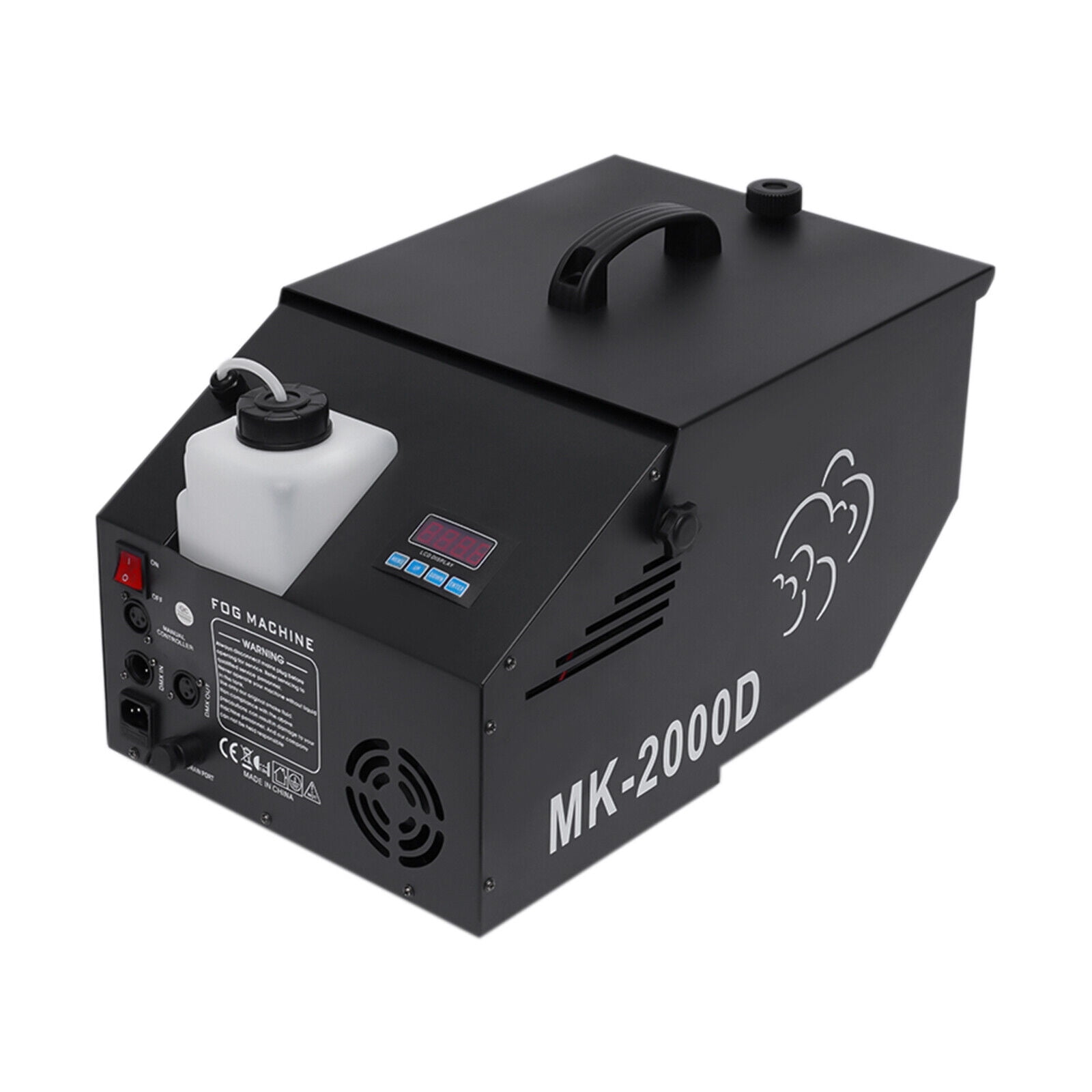 TOOL1SHOoo Low-Lying Smoke Machine DMX Fog Machine Stage Fogger 1200W with Wireless Remote