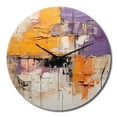 thumbnail image 2 of Designart "composition Impressions III" Abstract Collages Oversized Wall Clock, 2 of 5