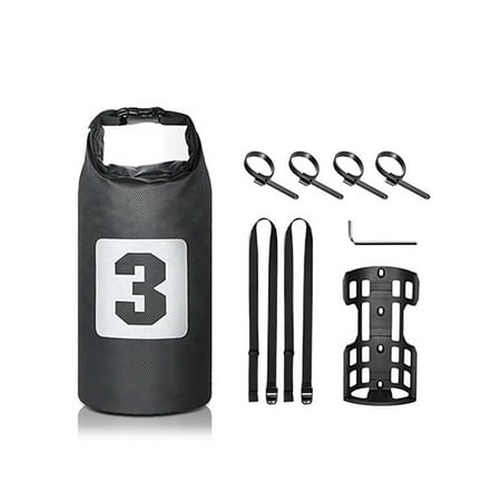 3L, 7L Bike Fork Bag, Waterproof Roll Top Dry Bag, Fork Bag Cycle Pack, Bike Stop Nylon With TPU Coating, Mounting Bracket Included For Bike Fork