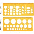 thumbnail image 4 of 6 Pieces French Curve and Template Ruler Set Drawing Template Circle Templates for Art Studio or Personal Drawing and Drafting, 4 of 5