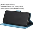thumbnail image 3 of Mandala Phone Cover for Samsung Galaxy S9 Plus, Ultra Slim Flip Case with Card Slot, Magnetic Closure, Embossing PU Leather Case with Stand Function and Lanyard, Foldable Motif-Blue, 3 of 13