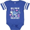 thumbnail image 3 of Inktastic Will You Be My Valentine with Cute Shark and Hearts Boys or Girls Baby Bodysuit, 3 of 5