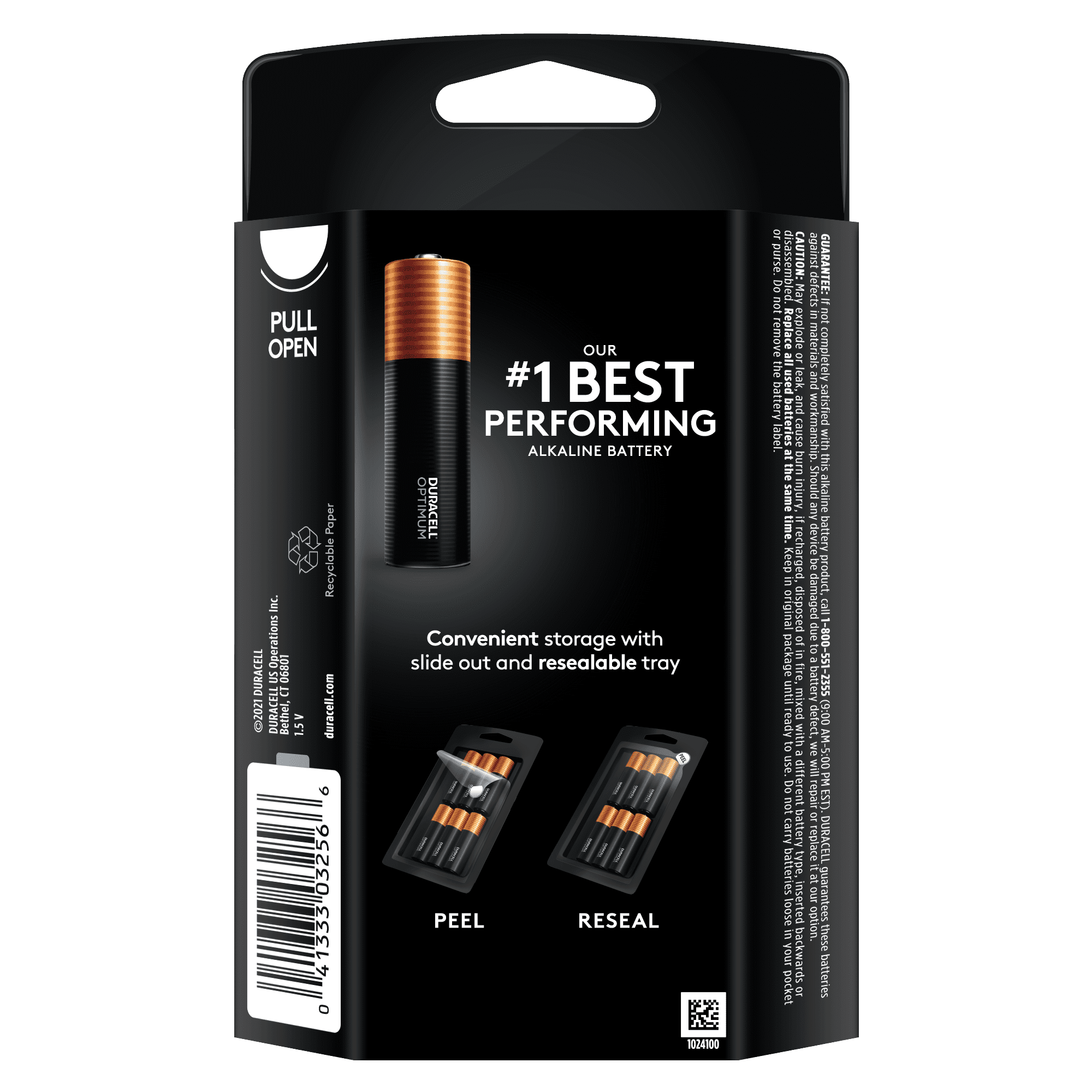 Duracell Optimum pile alcaline AA 6 pièces