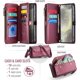 thumbnail image 2 of Estuche tipo Billetera Compatible con Samsung Galaxy S24 Plus Estuche para Teléfono con Bolsillo con Cremallera y Correa Magnética para el Hombro con Cierre a Presión de Cuero PU, 2 of 9