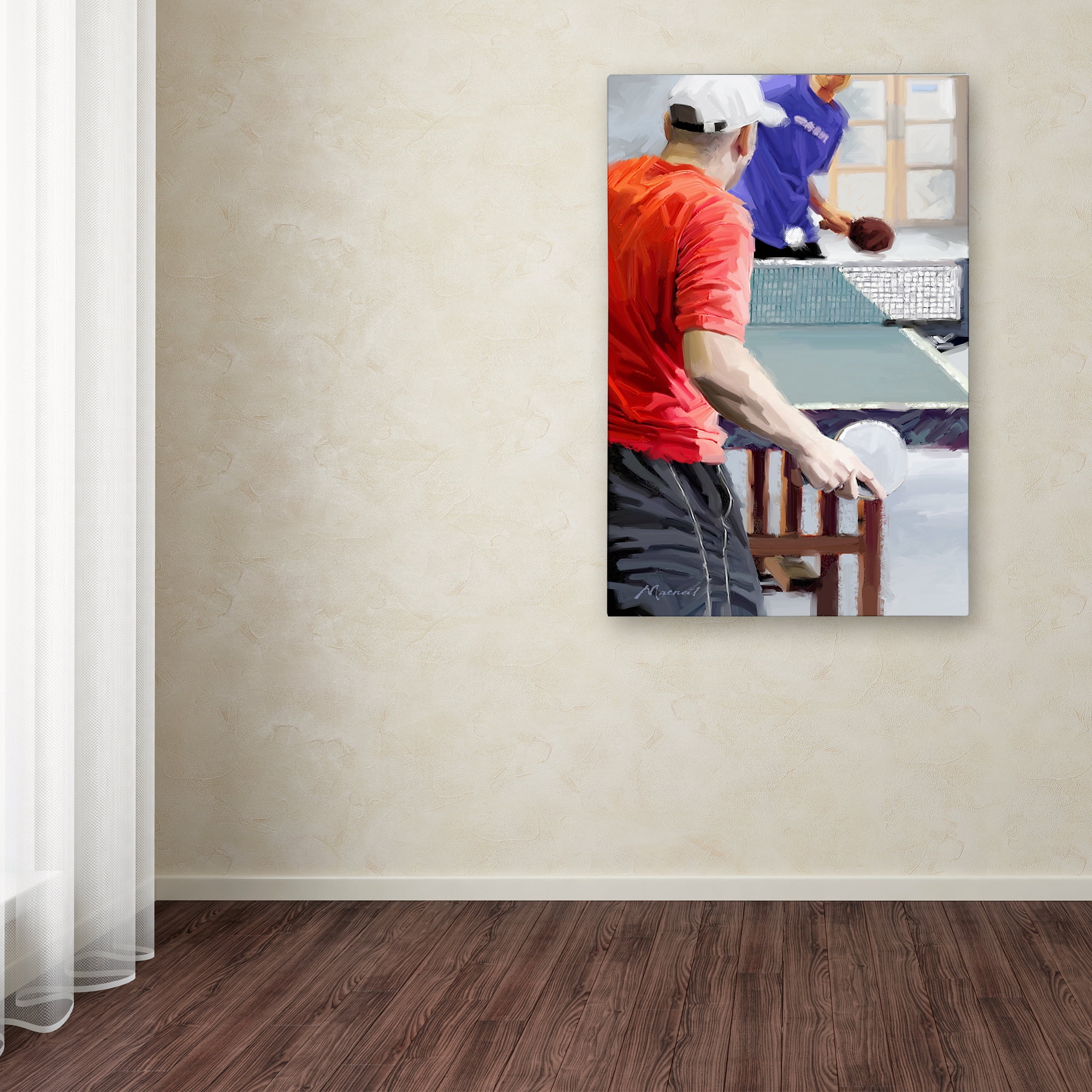 The Macneil Studio 'Table Tennis' Canvas Art