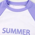 thumbnail image 3 of Hienoo Girls 2-Piece Swimsuit Short Sleeve Rash Guard Shorts Sports Swimwear Set, Sizes 7-11, 3 of 8