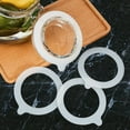 10pcs Replacement Silicone Jar Gaskets, Airtight Rubber Seals for Canning Jars, 3.75 Inch (White