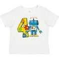thumbnail image 3 of Inktastic 4th Birthday Robot Boys or Girls Toddler T-Shirt, 3 of 5